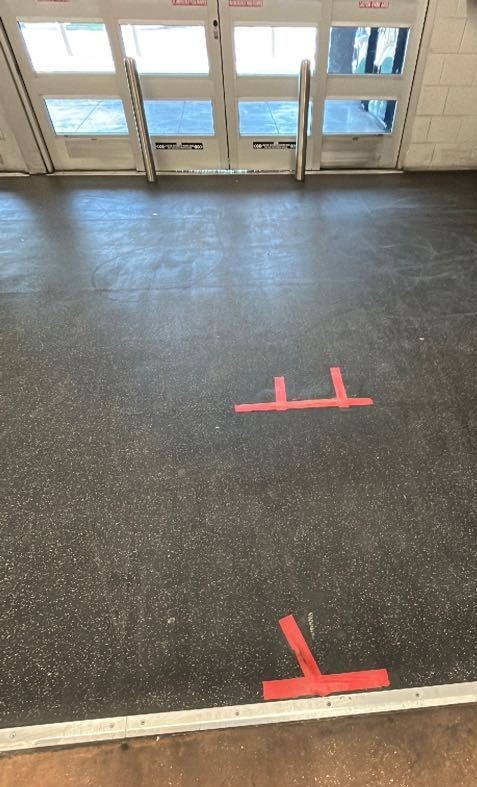 Rubber Flooring (Before)